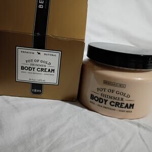 Beekman 1802 POT OF GOLD Shimmer Whipped Body Cream 16 oz Fragrance Free